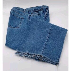 Pac Sun Baggy Jeans Medium Wash Distressed Wide Leg Women's 25